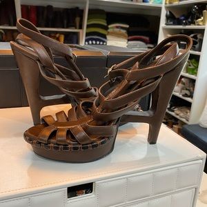 YSL platform sandals